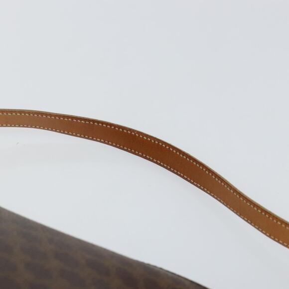 CELINE Macadam Canvas Hand Bag Pvc Leather Brown Gold - Picture 8 of 12